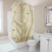 チェサピークおよびデラウェア湾の図表 シャワーカーテン (インサイチュ)