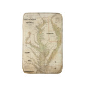 チェサピークおよびデラウェア湾の図表 バスマット (正面縦)