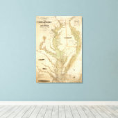 チェサピークとデラウェア湾のチャート キャンバスプリント (インサイチュ (ウッドフロア))