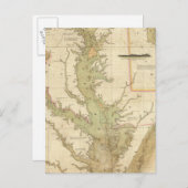 チェサピークとデラウェア湾のチャート ポストカード (正面/裏面)