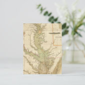 チェサピークとデラウェア湾のチャート ポストカード (スタンド正面)