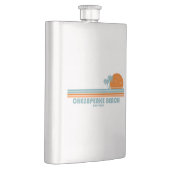 チェサピークビーチメリーランドサンパームツリーズ フラスク (右)