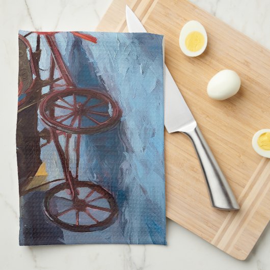 チェサピークフェスティバルシーズン キッチンタオル (四つ折り)