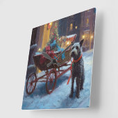 チェサピークフェスティバルシーズン スクエア壁時計 (傾斜)