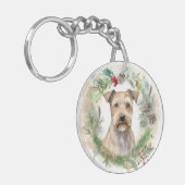 チェサピークベイテリアクリスマスリースフェスティバル キーホルダー (正面左)