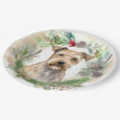 チェサピークベイテリアクリスマスリースフェスティバル ペーパープレート (アングル)