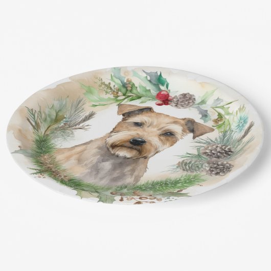 チェサピークベイテリアクリスマスリースフェスティバル ペーパープレート (アングル)