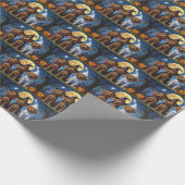 チェサピークベイテリアパンプキンハロウィンおもしろい ラッピングペーパー (角)