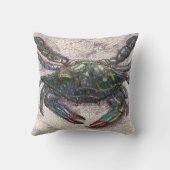 チェサピークベイブルーカニ装飾用クッション クッション (裏面)