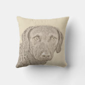 チェサピークベイ·レトリ絵画バーのオリジナル犬アート クッション (裏面)