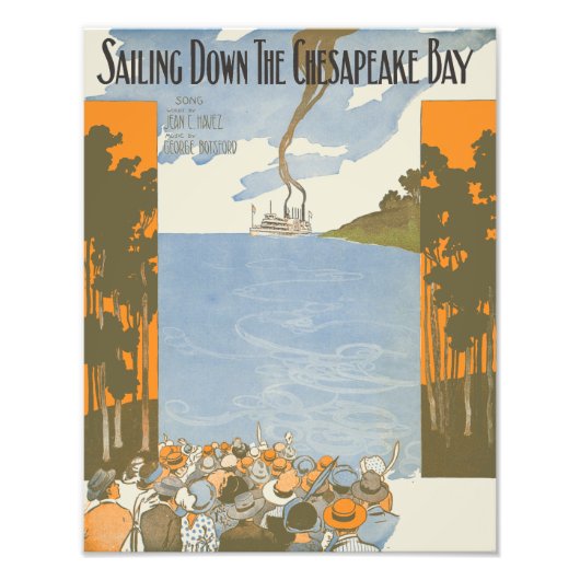 チェサピーク湾を下る フォトプリント            (正面)