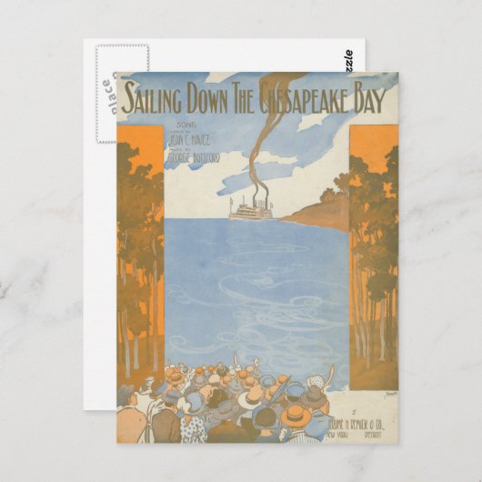 チェサピーク湾を下る ポストカード (正面/裏面)