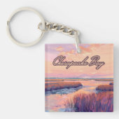 チェサピーク湾アナポリスメリーランドバージニアサンライズ キーホルダー (正面)