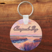 チェサピーク湾アナポリスメリーランドバージニアサンライズ キーホルダー (正面)