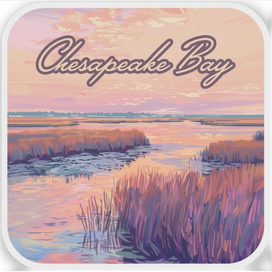 チェサピーク湾アナポリスメリーランドバージニアサンライズ シール (正面)