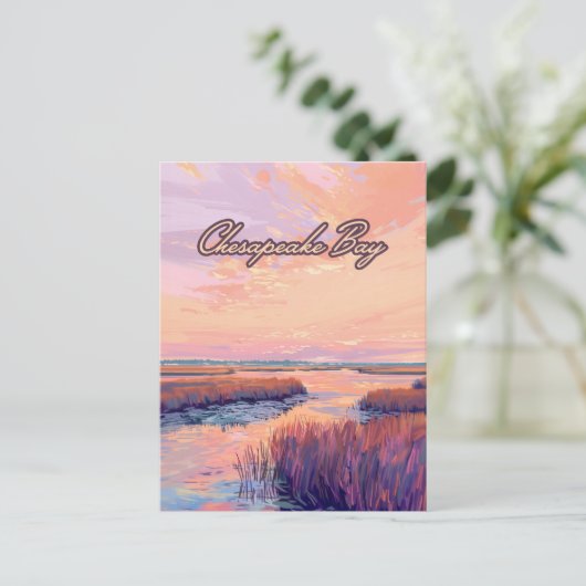 チェサピーク湾アナポリスメリーランドバージニアサンライズ ポストカード (スタンド正面)