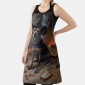 チェサピーク湾テリアパンプキンスハロウィーン怖い エプロン (インサイチュ)