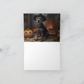 チェサピーク湾テリアパンプキンスハロウィーン怖い カード (内部)