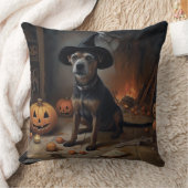 チェサピーク湾テリアパンプキンスハロウィーン怖い クッション (ブランケット)