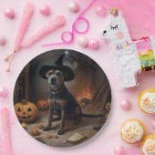 チェサピーク湾テリアパンプキンスハロウィーン怖い ペーパープレート (パーティー)