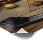 チェサピーク湾テリアパンプキンスハロウィーン怖い ポスター (コーナー)