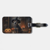 チェサピーク湾テリアパンプキンスハロウィーン怖い ラゲッジタグ (裏面横)