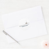 チェサピーク湾デッドライズ船（タイトル） ラウンドシール (封筒)