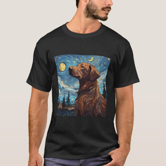 チェサピーク湾リトリエバースターリーナイト犬のママ Tシャツ (正面)