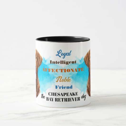 チェサピーク湾リトリエバードッグ忠実な友人 マグカップ (中央)