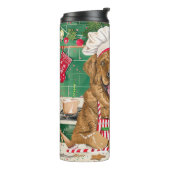 チェサピーク湾リトリバーベーキング:フェスティバルクリスマス タンブラー (回転左)