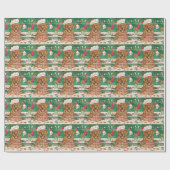 チェサピーク湾リトリバーベーキング:フェスティバルクリスマス ラッピングペーパー (フラット)