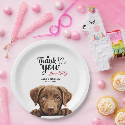 チェサピーク湾レトリエバーウェディングレセプション ペーパープレート (パーティー)