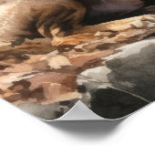 チェサピーク湾レトリエバードッグアートプリントポスター ポスター (角)