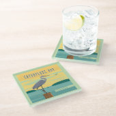 チェサピーク湾北アメリカ最大の河口 ガラスコースター (アングル)