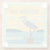 チェサピーク湾北アメリカ最大の河口 ガラスコースター (裏面)