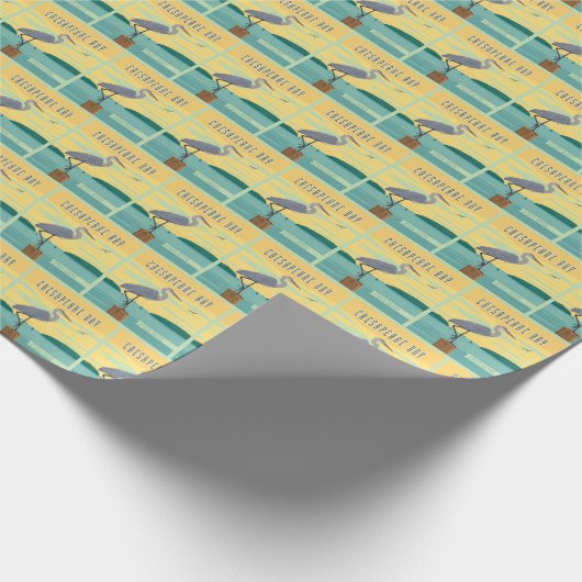 チェサピーク湾北アメリカ最大の河口 ラッピングペーパー (角)