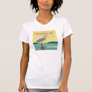 チェサピーク湾北アメリカ最大の河口 Tシャツ