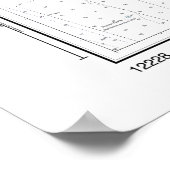 チェサピーク湾海図を持つ青いカ航海のニ ポスター (角)