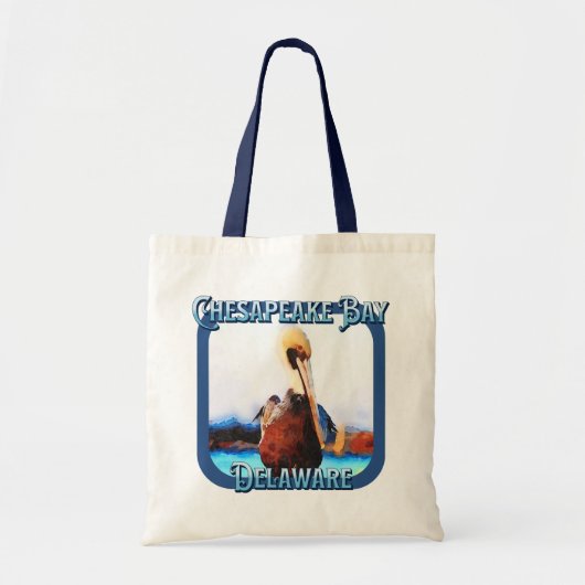 チェサピーク湾，デラウェア トートバッグ (正面)