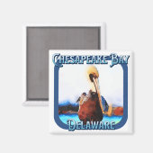 チェサピーク湾,デラウェア マグネット (正面/裏面)