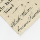 チェサピーク湾(1752年)のヴィンテージの地図 フリースブランケット (角)