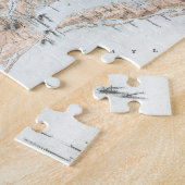 チェサピーク湾(1861年)のヴィンテージの地図 ジグソーパズル (側面)