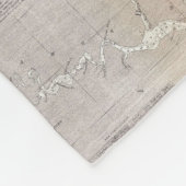 チェサピーク湾(1866年)のヴィンテージの地図 フリースブランケット (角)