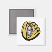 チェサピーク牡蠣キャッツロゴ マグネット (正面/裏面)