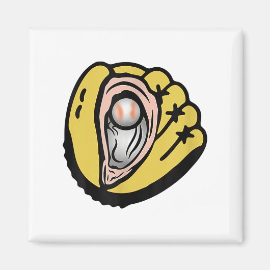 チェサピーク牡蠣キャッツロゴ マグネット (正面)