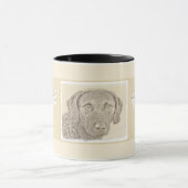 チェサピーク絵画ベイリトリバーオリジナルドッグアート マグカップ (中央)