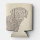 チェサピーク絵画ベイリトリバーオリジナルドッグアート 缶クーラー (裏面)