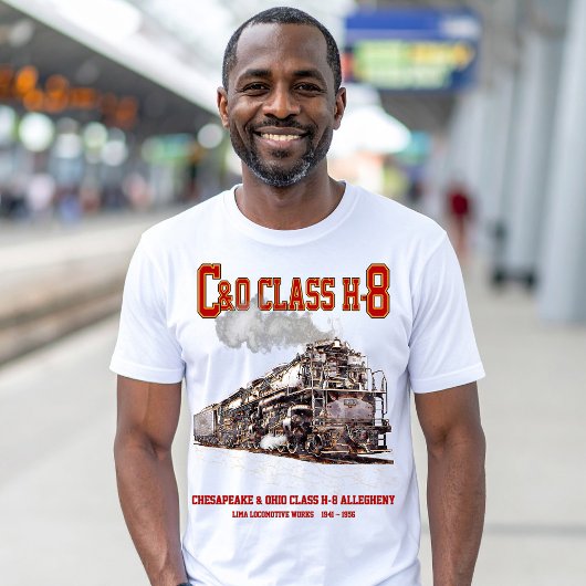 チェサピーク・アンド・オハイオ鉄道H8形蒸気機関車 Tシャツ