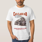 チェサピーク・アンド・オハイオ鉄道H8形蒸気機関車 Tシャツ (正面)