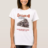 チェサピーク・アンド・オハイオ鉄道H-8形2-6-6-6形アレゲーニー蒸気機関車 Tシャツ (正面)